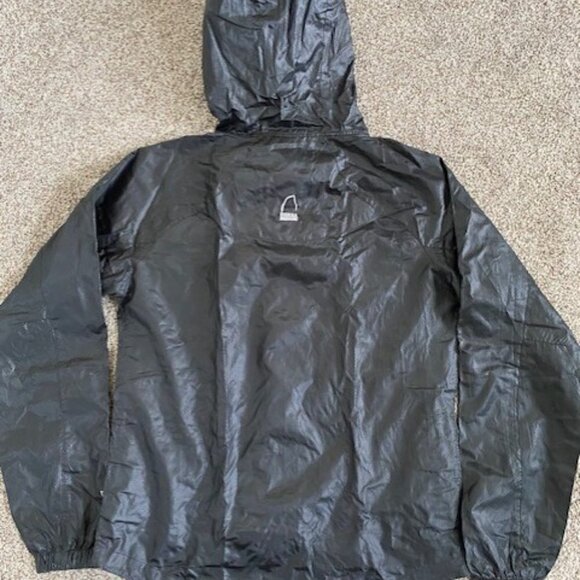 SIERRA DESIGNS Packable Hooded Travel Raincoat Rain Jacket Windbreaker Small - Picture 16 of 16